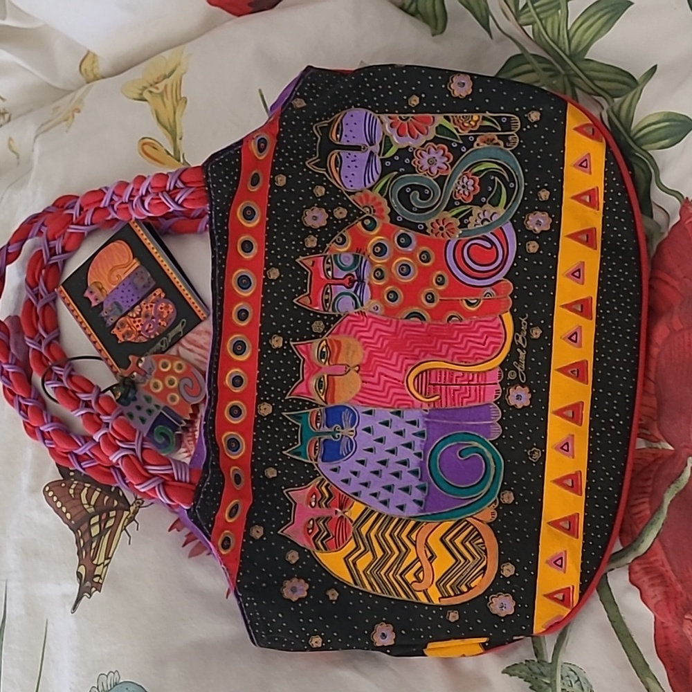 LAUREL BURCH Cat Purse NWT